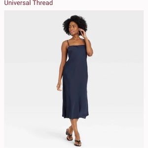 NWT Universal Thread Navy Satin Slip Dress New with Tags Size XXL